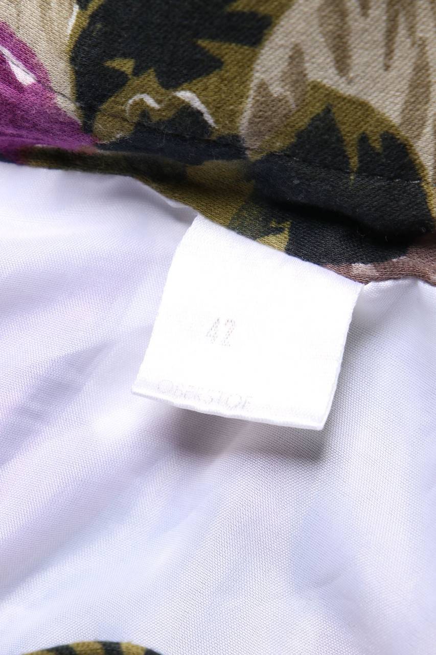 Carou VINTAGE Rock Aus Reiner Schurwolle Mit Blumen-Print