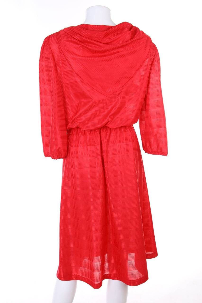 Carou VINTAGE Shift-Kleid Mit Wasserfall-Ausschnitt