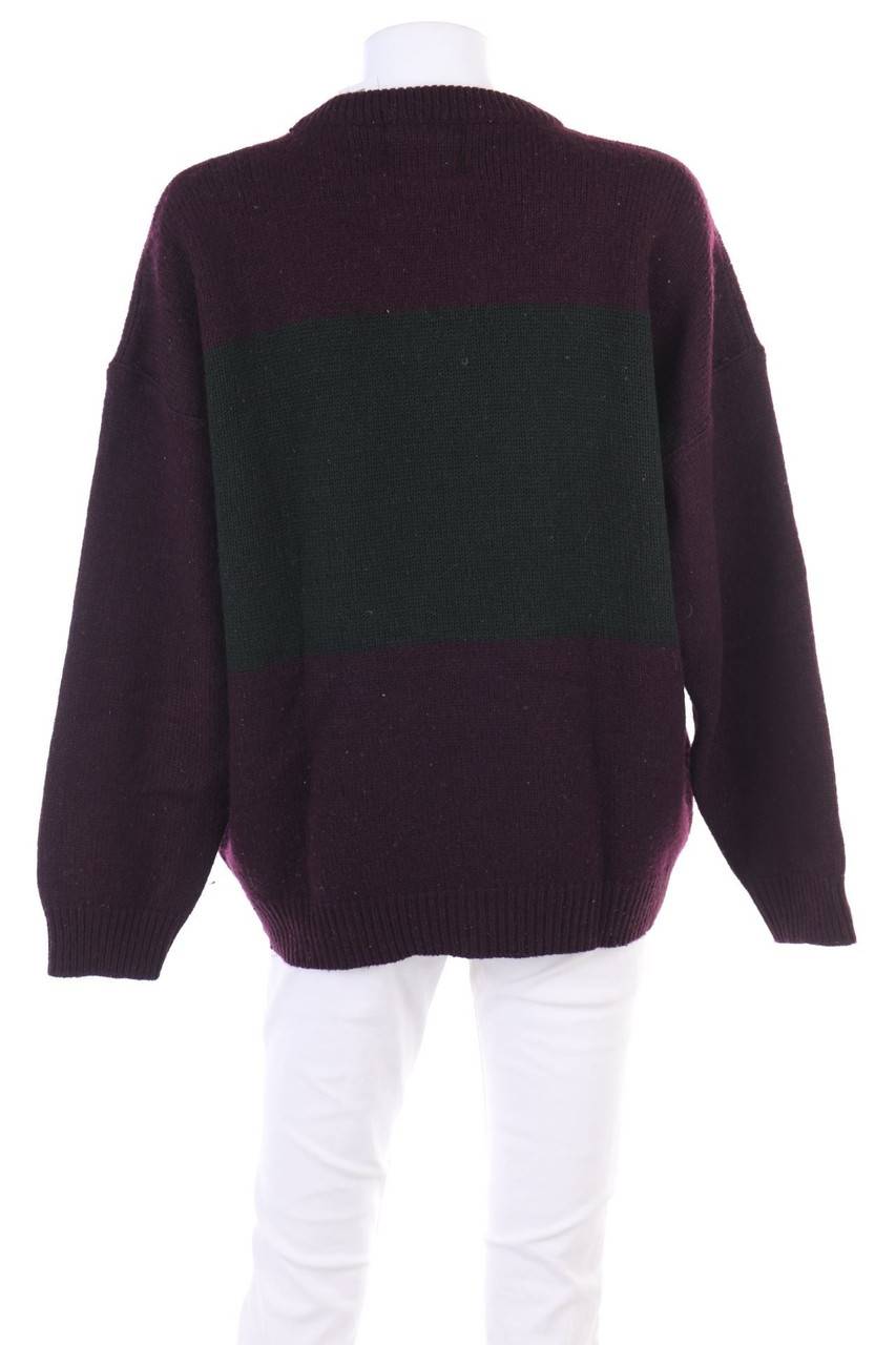 Carou VINTAGE Strick-Pullover Aus Woll-Mix Mit Print