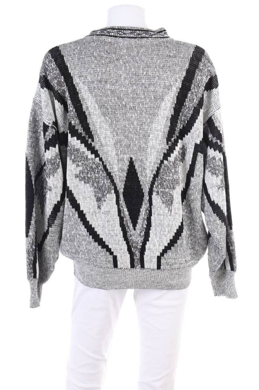 Carou VINTAGE Strick-Pullover Mit Geometrischem Muster