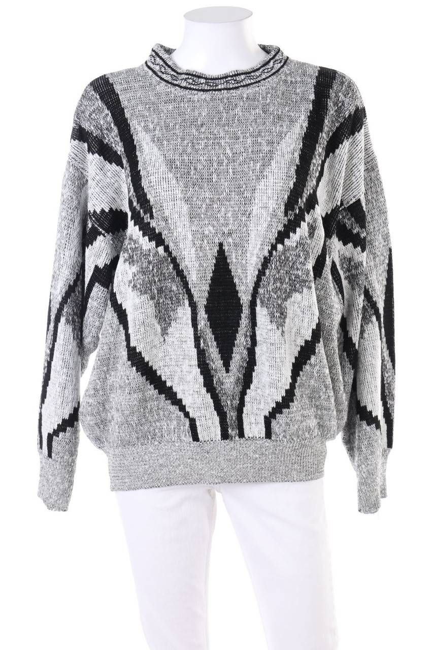 Carou VINTAGE Strick-Pullover mit geometrischem Muster