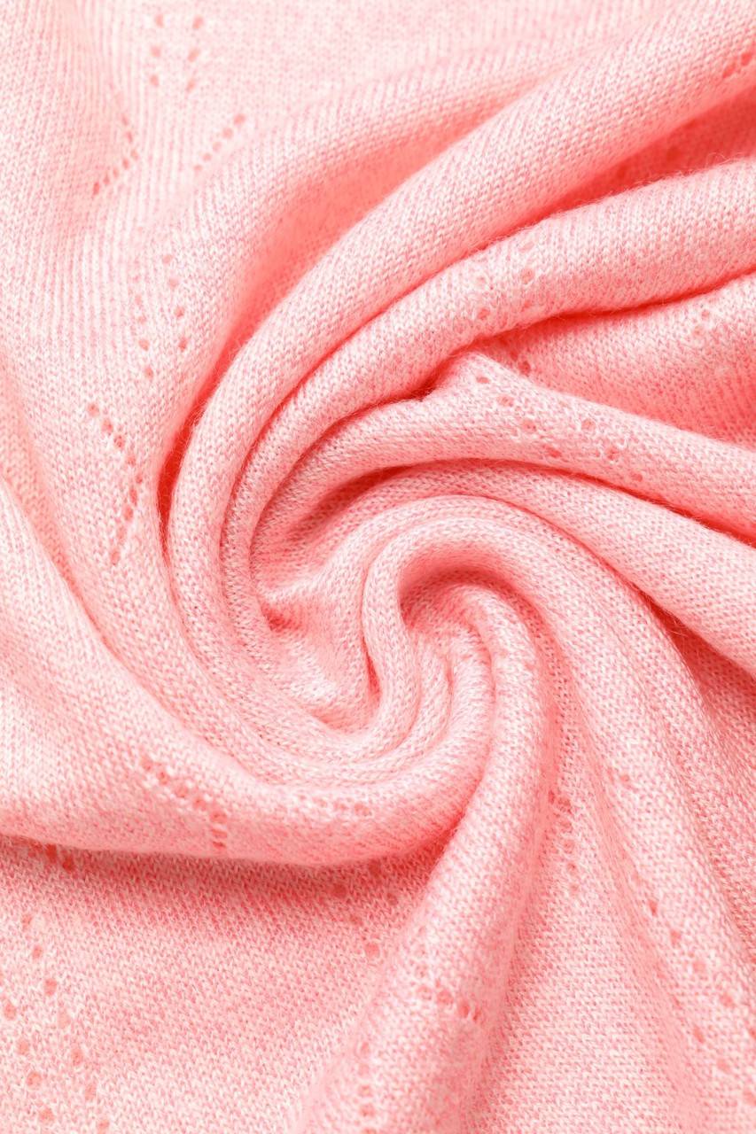 Carou VINTAGE Strick-Pullover Mit Lochstrick-Details