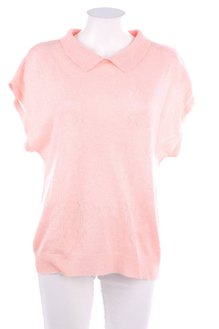 Carou VINTAGE Strick-Pullover mit Lochstrick-Details