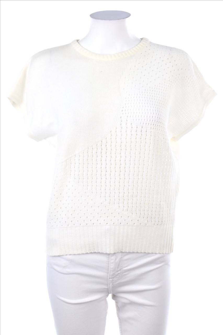 Carou VINTAGE Strick-Pullover mit überschnittener Schulter