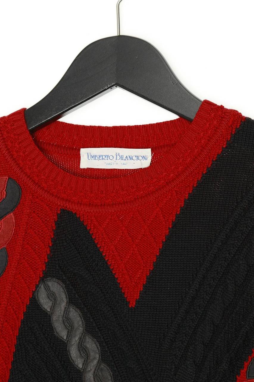 Carou VINTAGE-TEIL Vintage-Rundhals-Pullover Mit Wolle