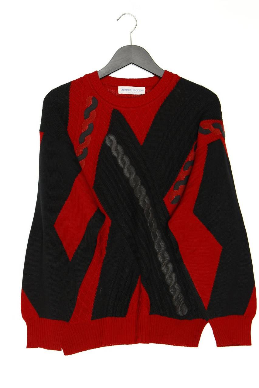 Carou VINTAGE-TEIL Vintage-Rundhals-Pullover mit Wolle