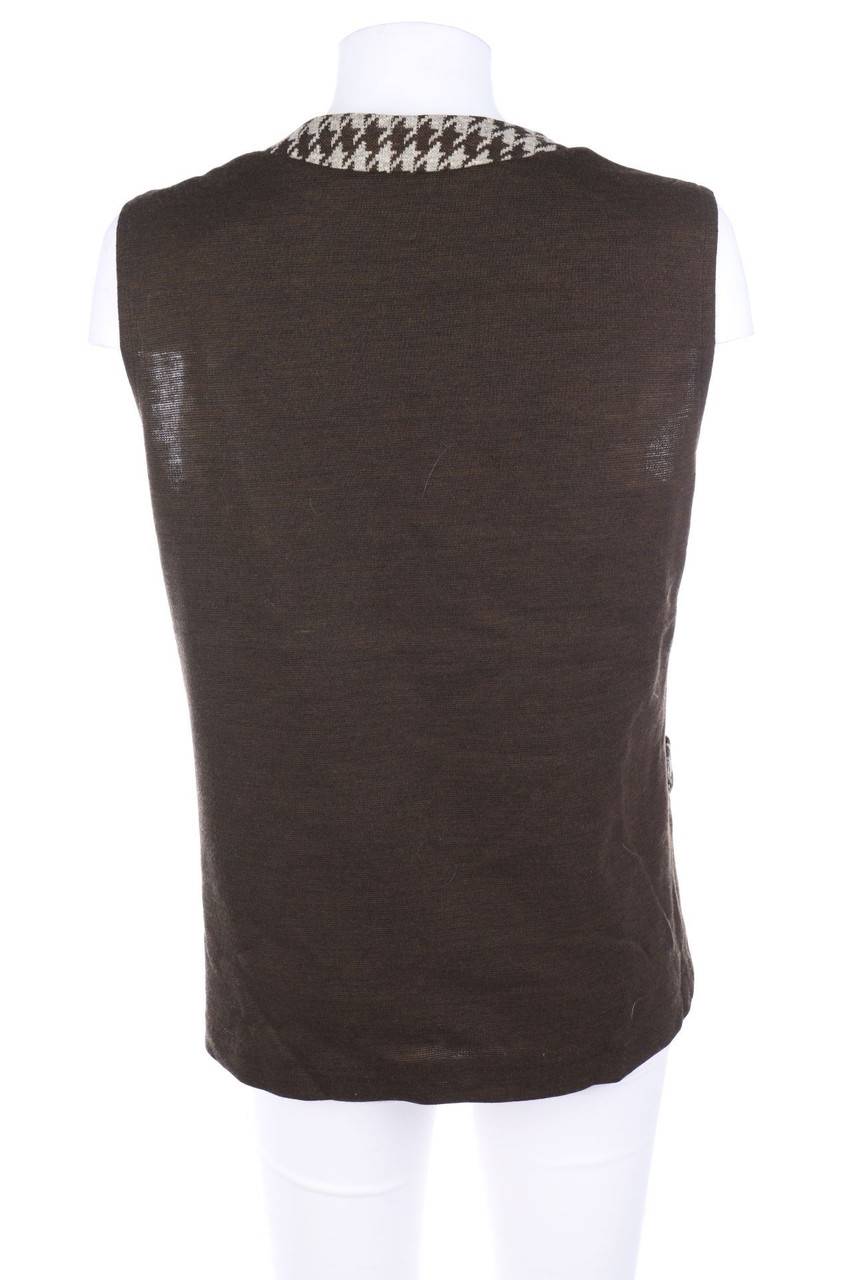 Carou VINTAGE Twinset Aus Woll-Mix Mit Hahnentritt-Muster