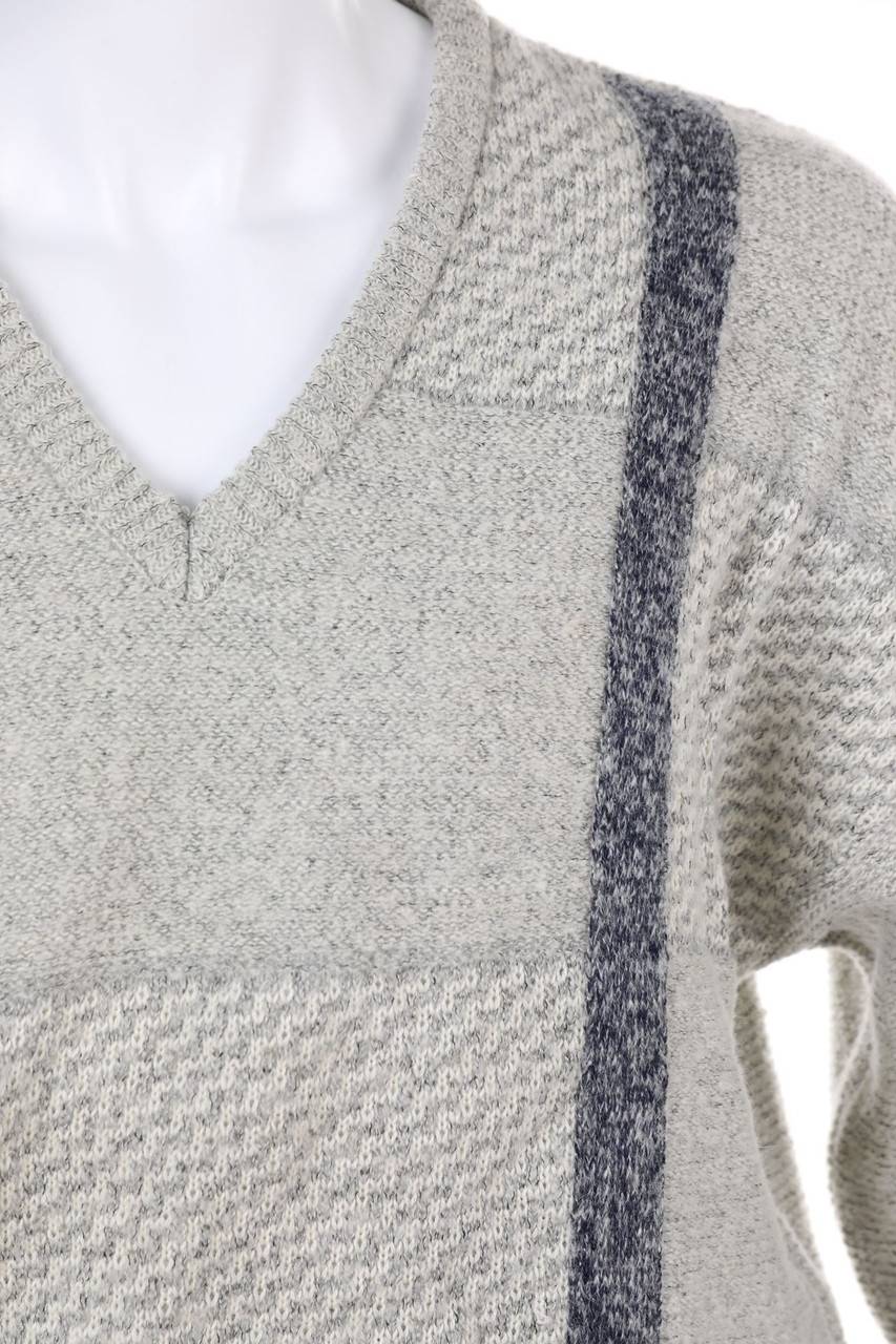 Carou VINTAGE V-Neck-Pullover Aus Woll-Mix Mit Alpaka
