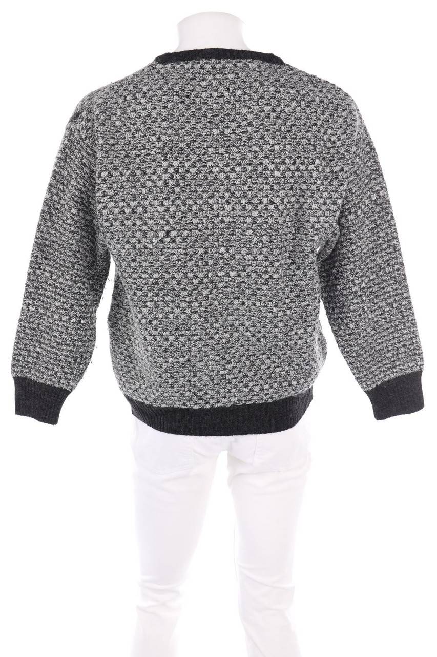 Carou VINTAGE V-Neck-Pullover Mit Geometrischem Muster