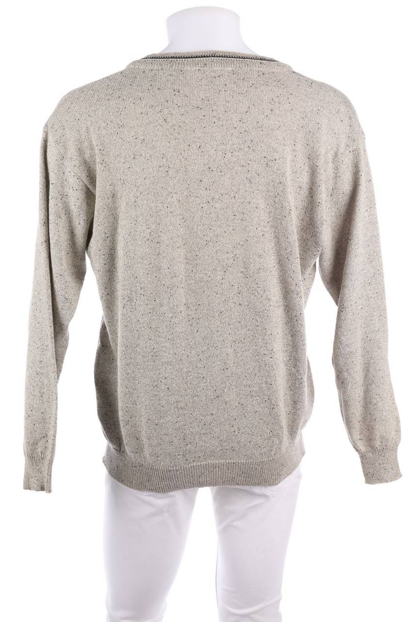Carou VINTAGE V-Neck-Pullover Mit Geometrischem Muster