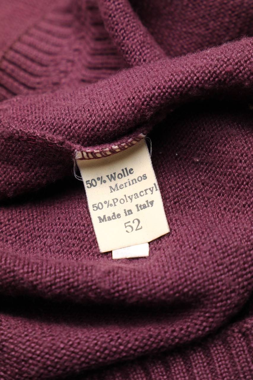 Carou VINTAGE V-Neck-Pullover Mit Stickereien Aus Woll-Mix