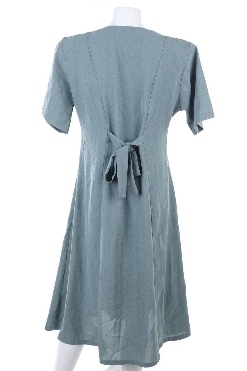 Carou VINTAGE Vintage-50s-Kleid Mit Stickereien Zum Knoten