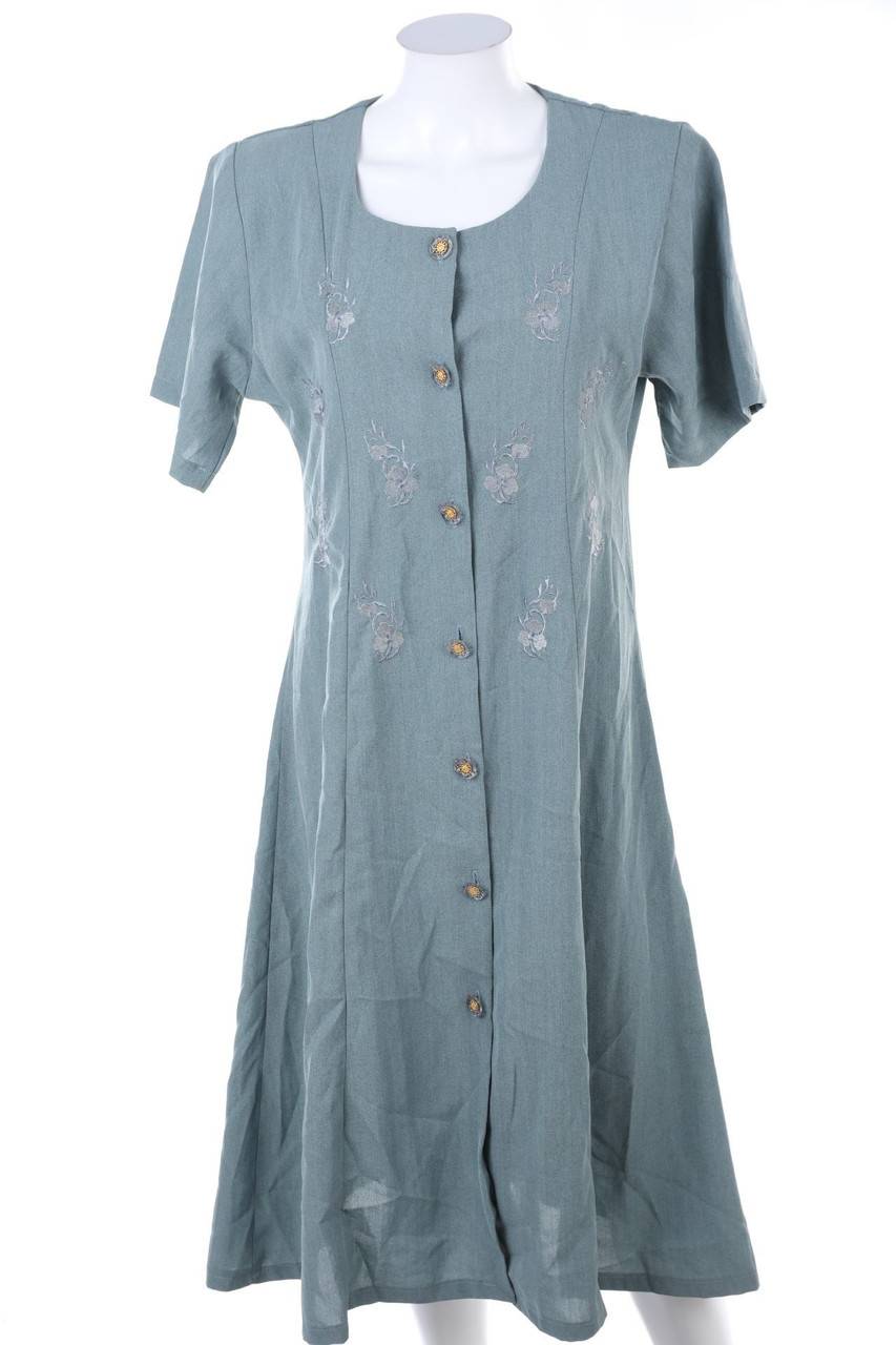 Carou VINTAGE Vintage-50s-Kleid mit Stickereien zum Knoten