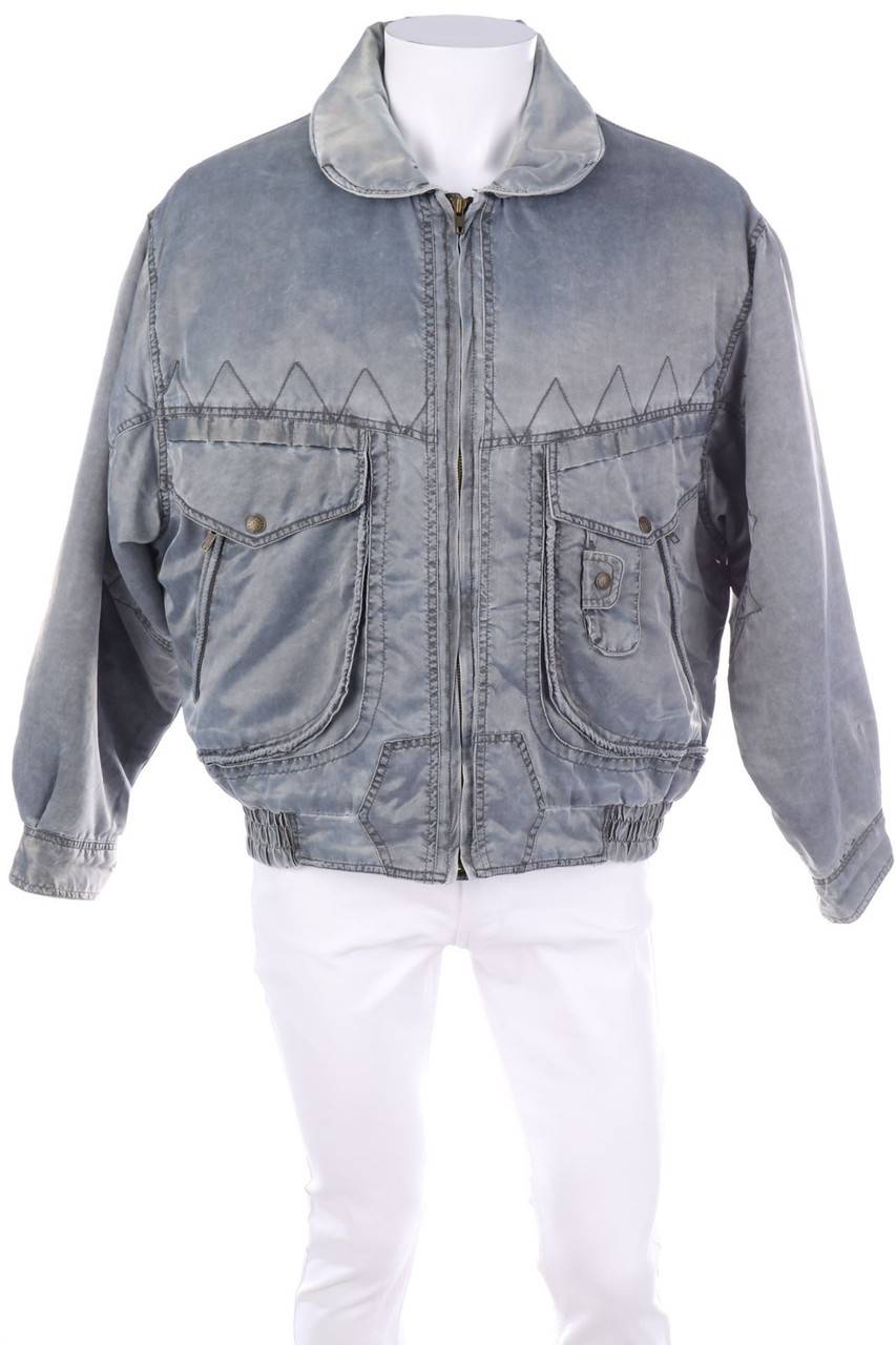 Carou VINTAGE Vintage-Bomber-Jacke mit Metallic-Effekt