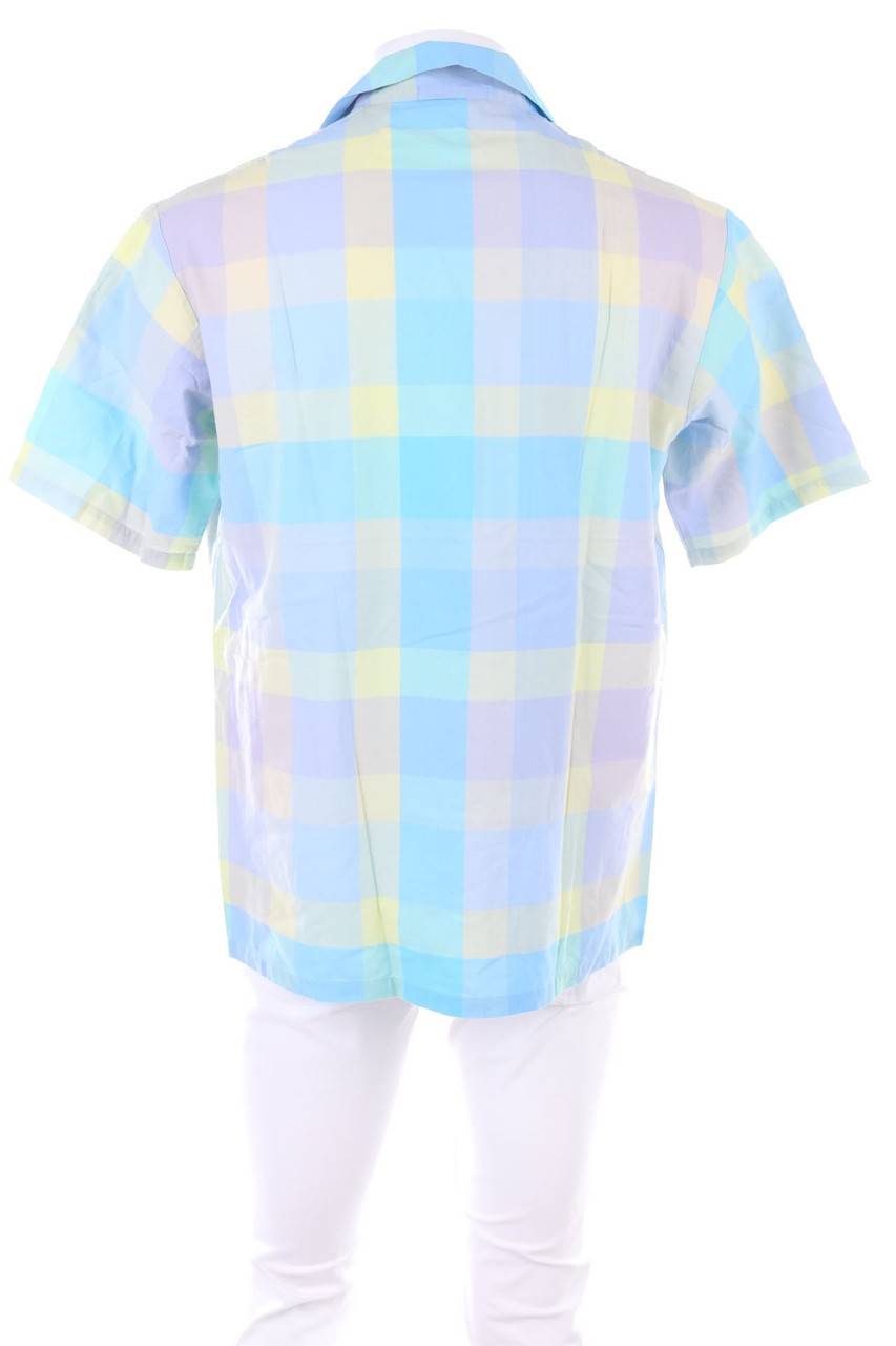 Carou VINTAGE Vintage-Karo-Kurzarm-Hemd Aus Baumwoll-Mix