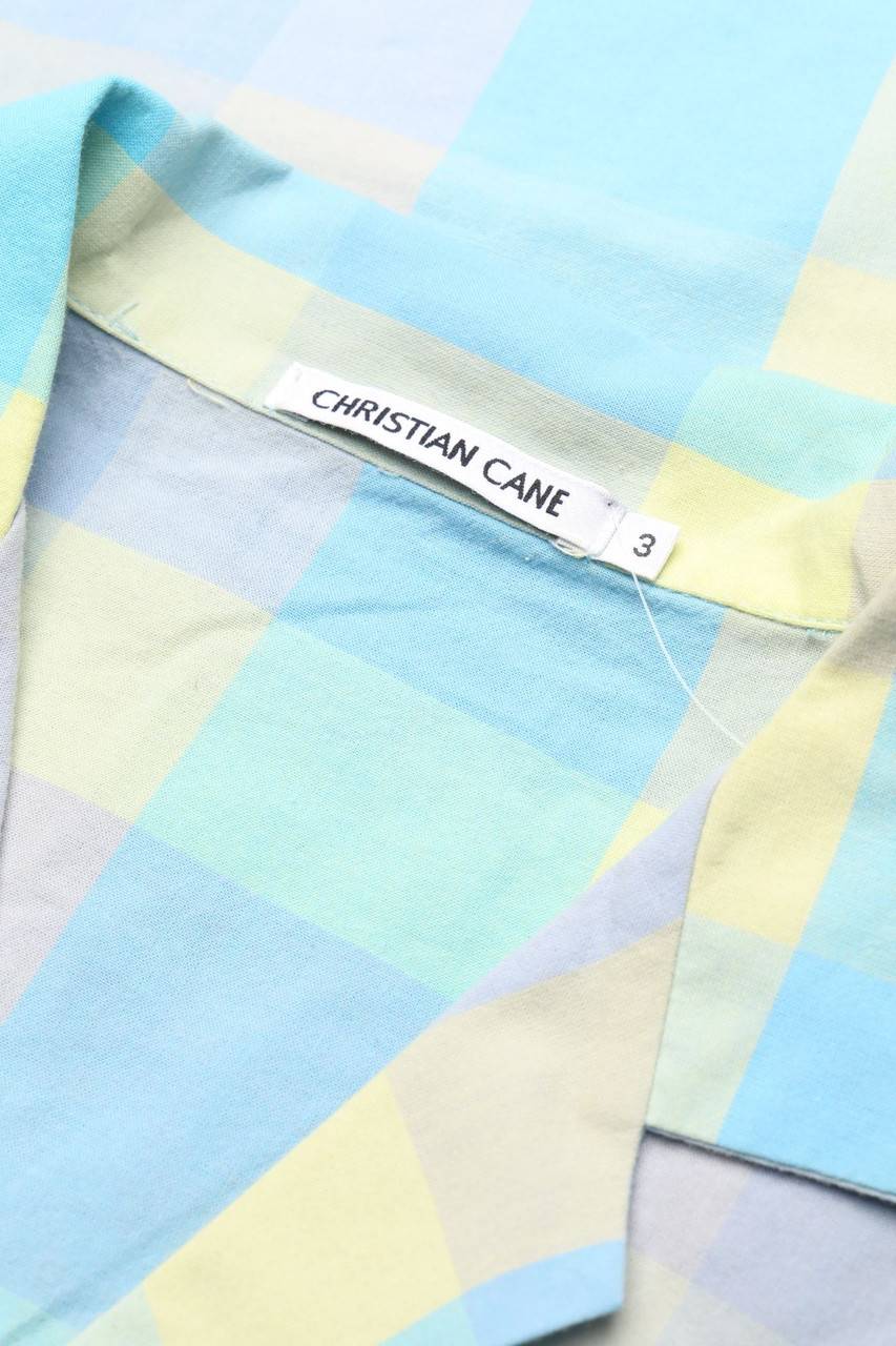 Carou VINTAGE Vintage-Karo-Kurzarm-Hemd Aus Baumwoll-Mix