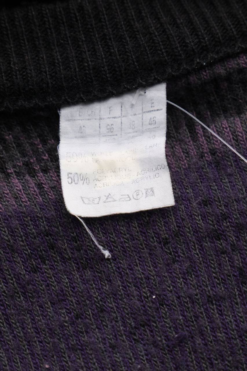 Carou VINTAGE Vintage-Muster-Cardigan Aus Woll-Mix Mit Knöpfen