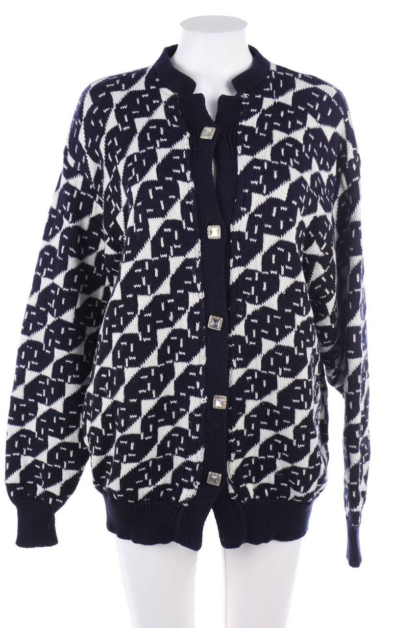 Carou VINTAGE Vintage-Strick-Jacke mit Schmuck-Knöpfen