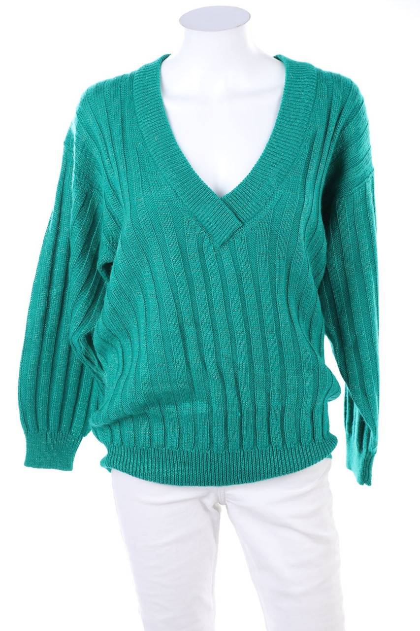 Carou VINTAGE Vintage-Strick-Pullover aus Woll-Mix mit Glitzer