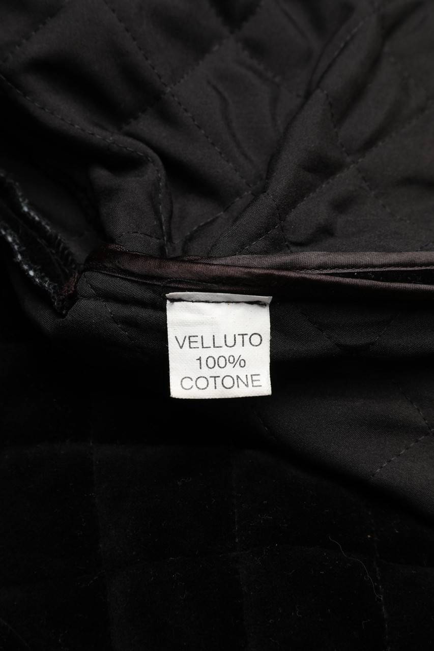 Carou Vittoria Ventura Cropped-Blazer-Jacke Aus Samt Mit Steppung