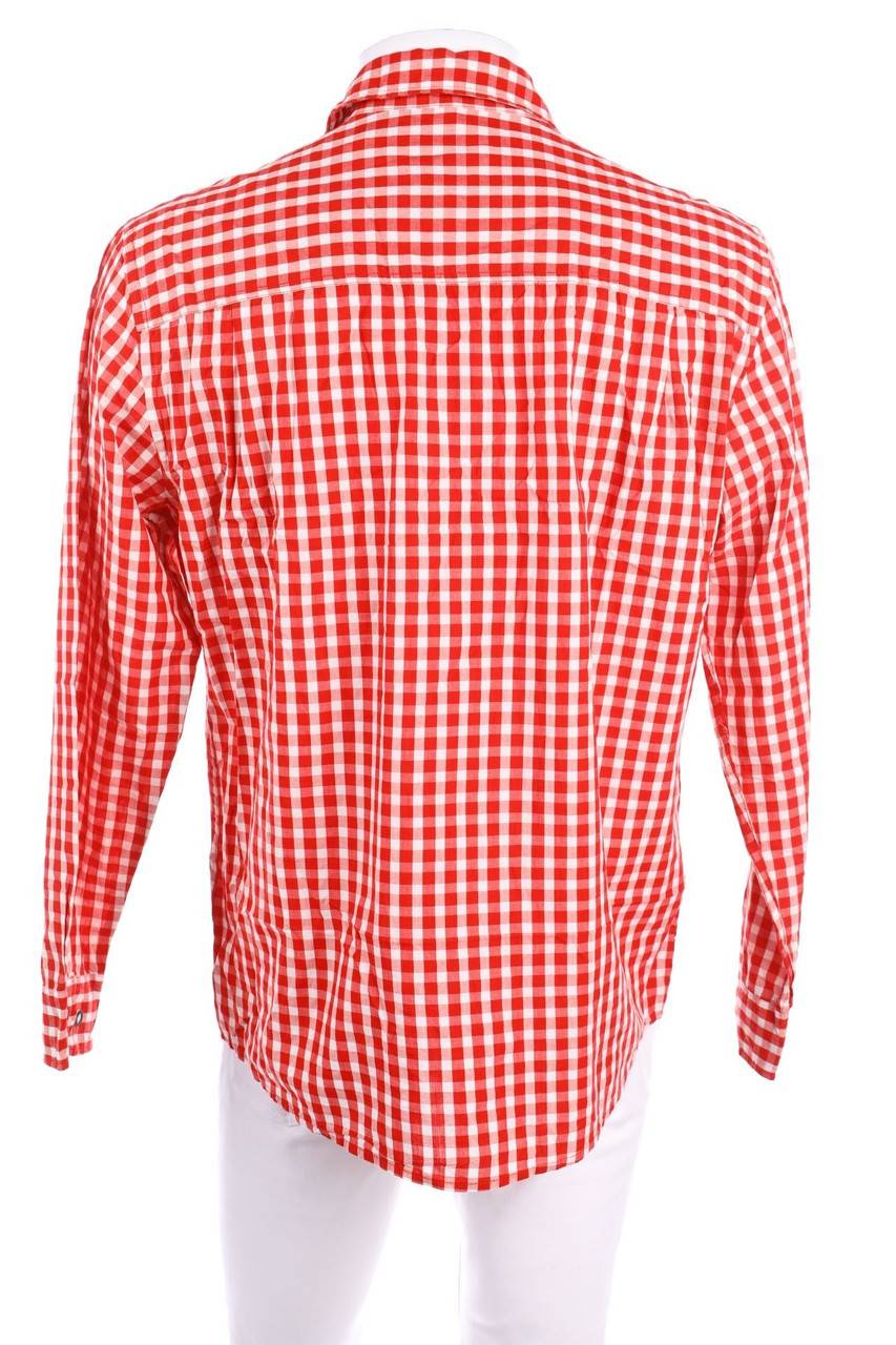 Carou Waldschütz Karo-Trachten-Hemd Mit Logo-Stickerei