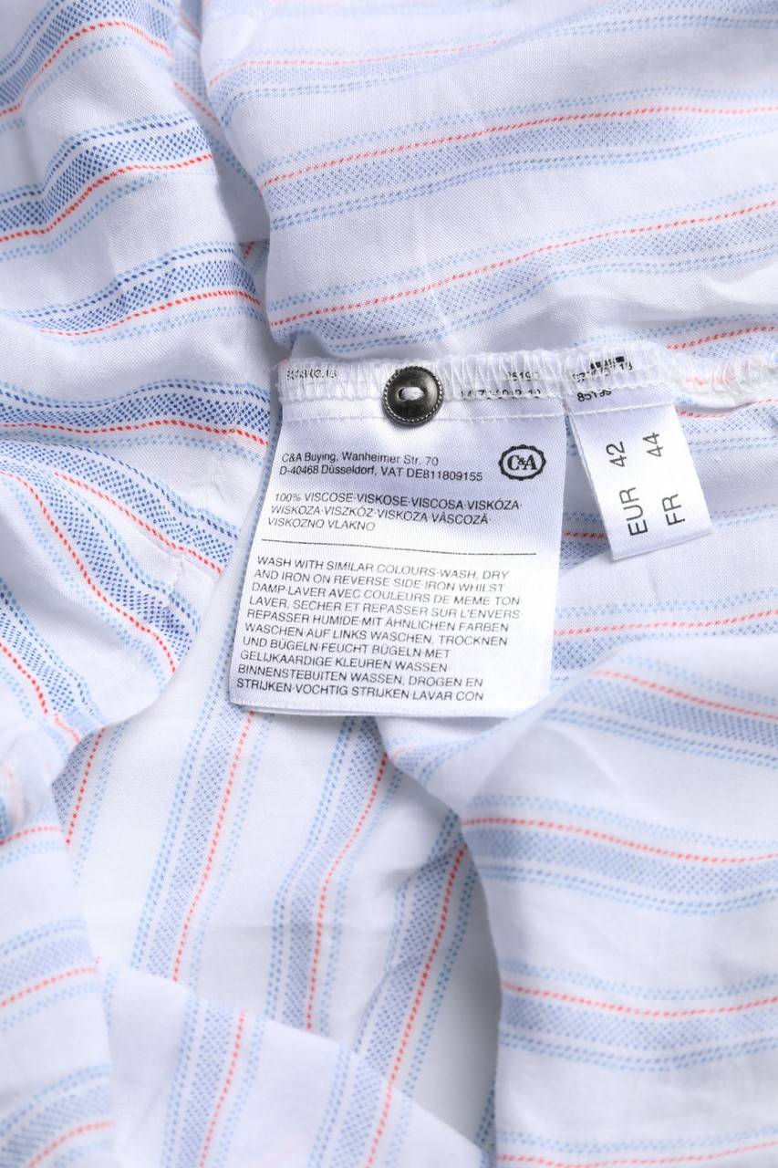 Carou Yessica By C&A Hemd-Bluse Mit Kurzem Ärmel Zum Knoten