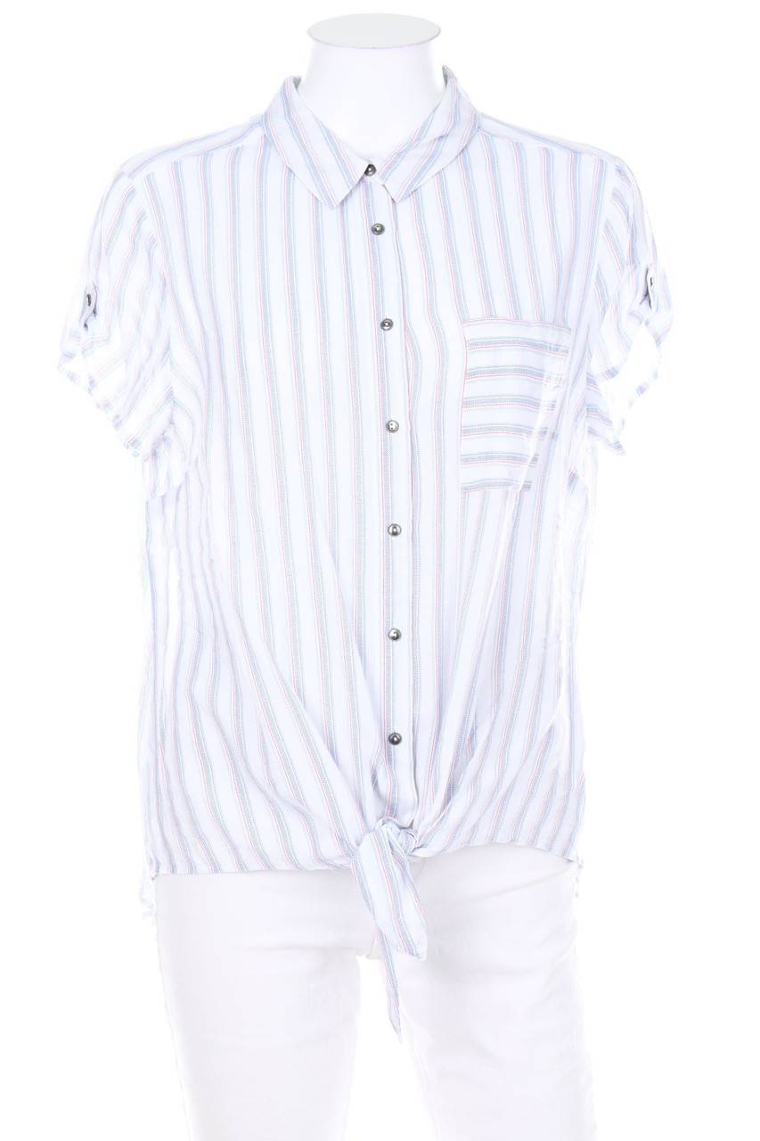 Carou Yessica by C&A Hemd-Bluse mit kurzem Ärmel zum Knoten