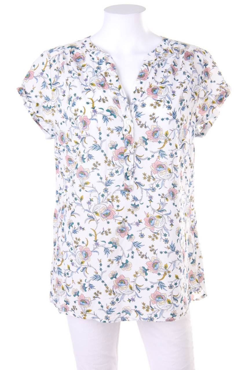 Carou Yessica by C&A Kurzarm-Bluse mit Blumen-Print