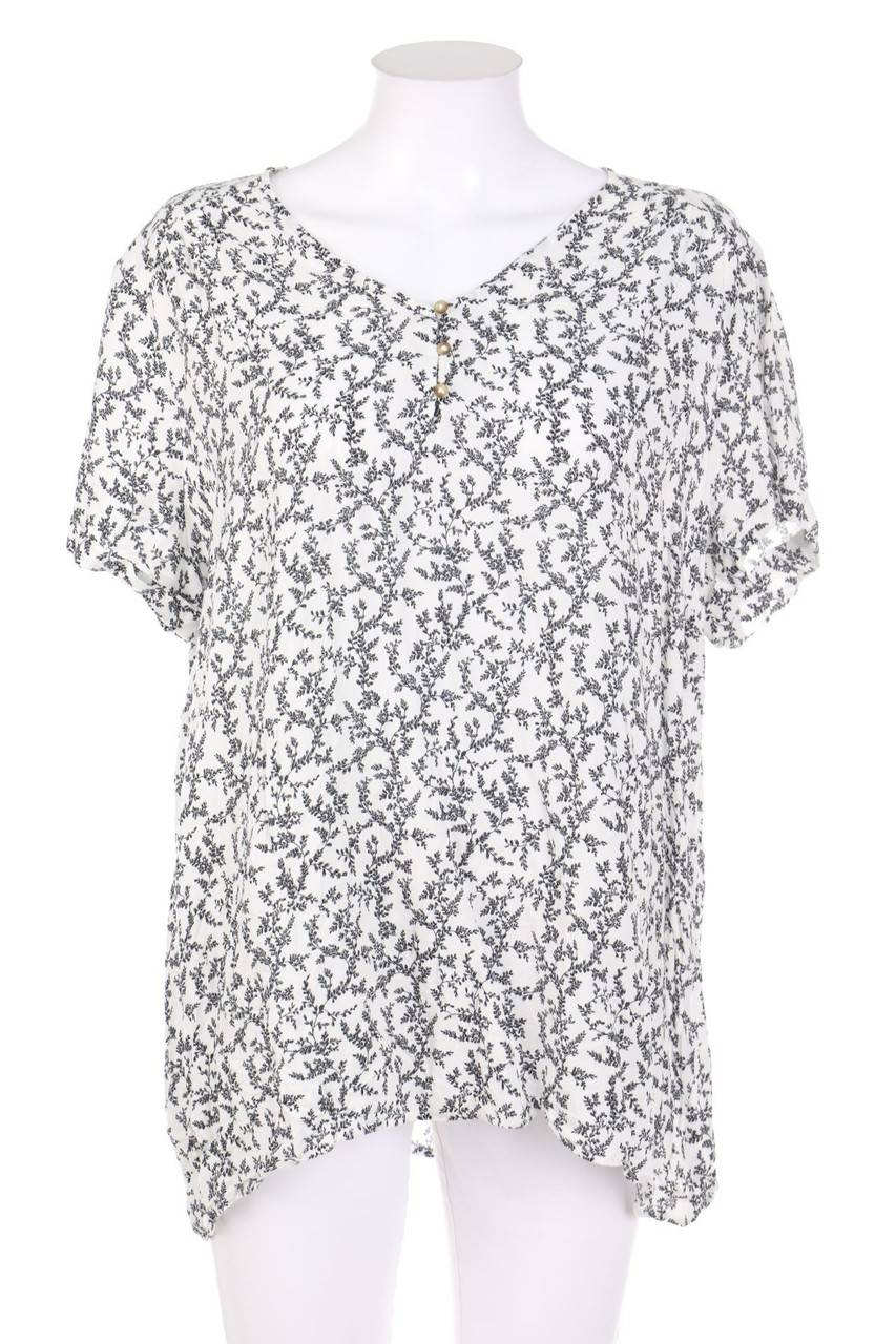 Carou Yessica by C&A Kurzarm-Bluse mit floralem Muster