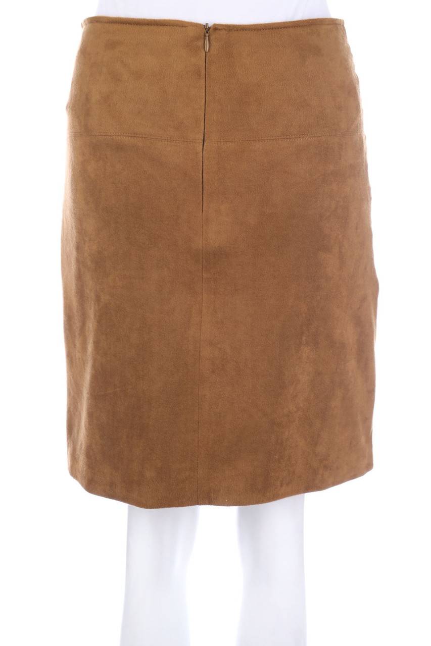 Carou Yessica By C&A Mini-Faux Leather-Rock In Wickel-Optik Mit Reißverschluss