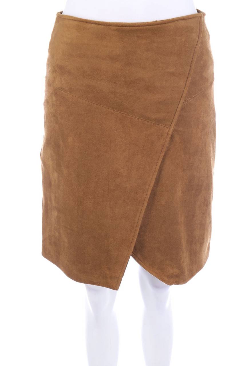 Carou Yessica by C&A Mini-Faux Leather-Rock in Wickel-Optik mit Reißverschluss