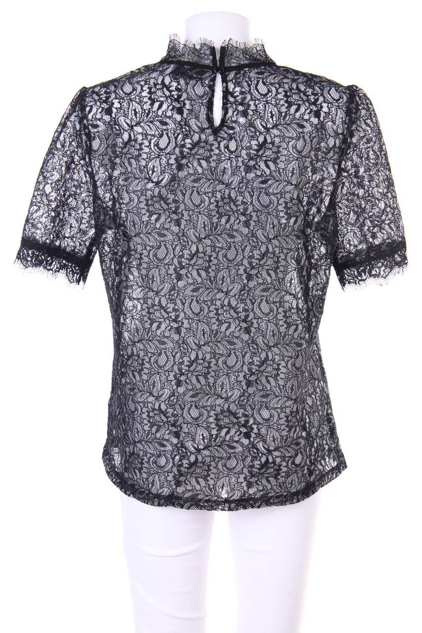 Carou Yessica By C&A Spitzen-Kurzarm-Bluse Mit Glitzer