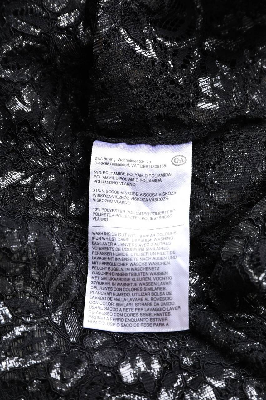 Carou Yessica By C&A Spitzen-Kurzarm-Bluse Mit Glitzer