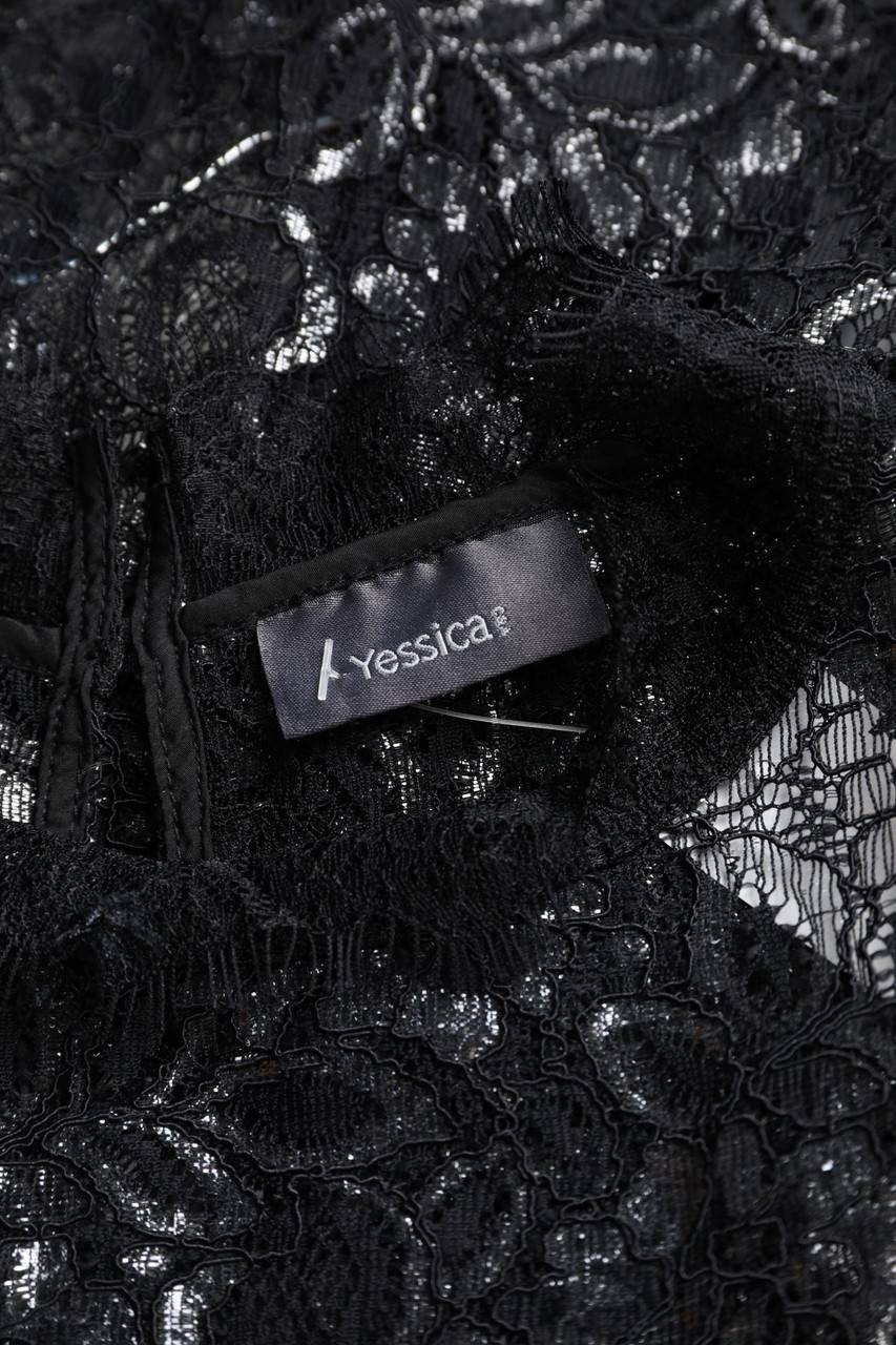 Carou Yessica By C&A Spitzen-Kurzarm-Bluse Mit Glitzer