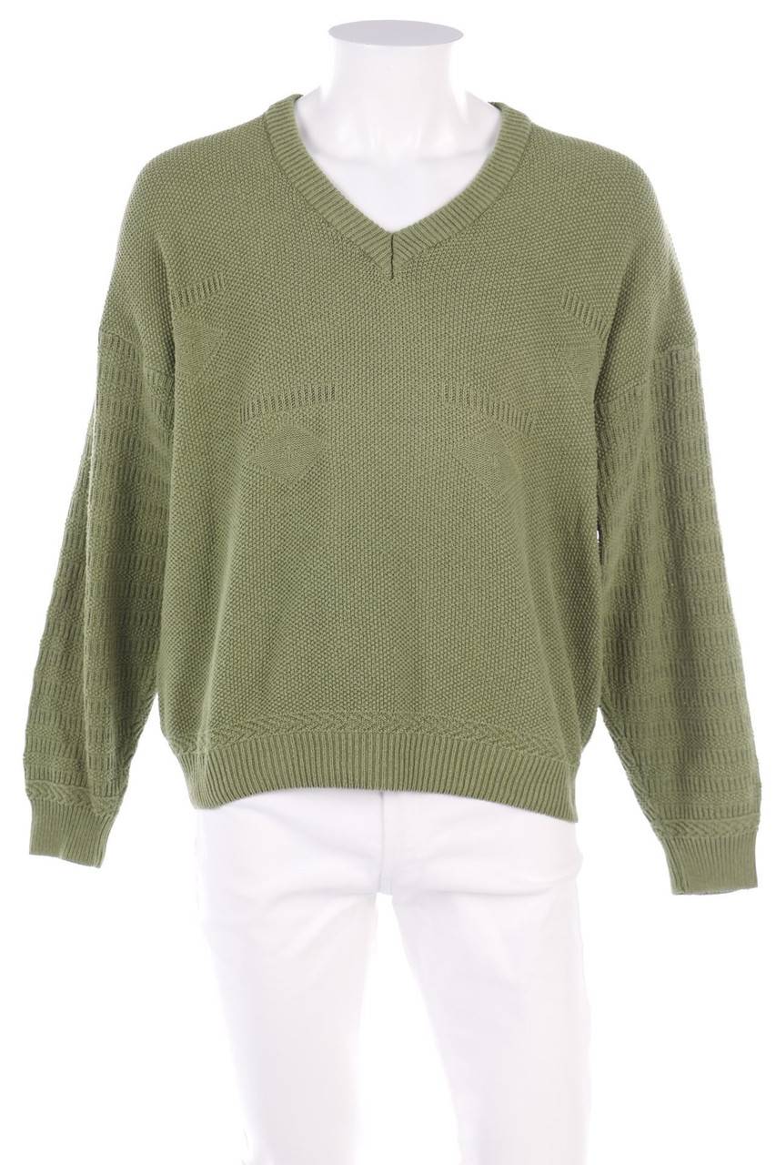 Carou YORN V-Neck-Pullover mit geometrischem Muster
