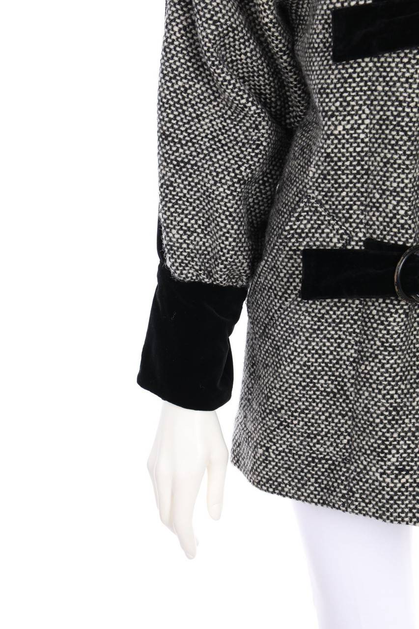 Carou YVES SAINT LAURENT Variation Vintage-Jacke Mit Samt