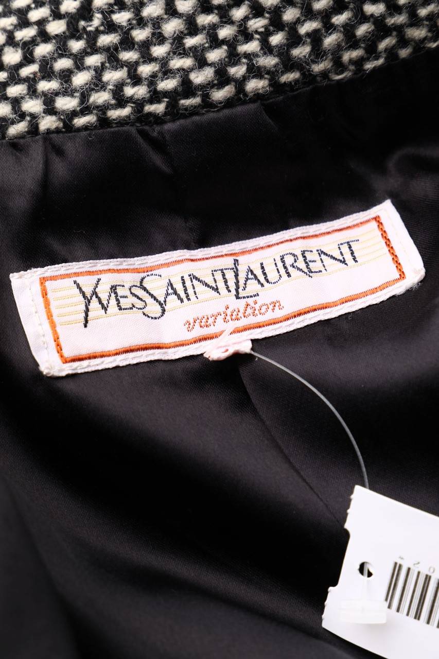 Carou YVES SAINT LAURENT Variation Vintage-Jacke Mit Samt