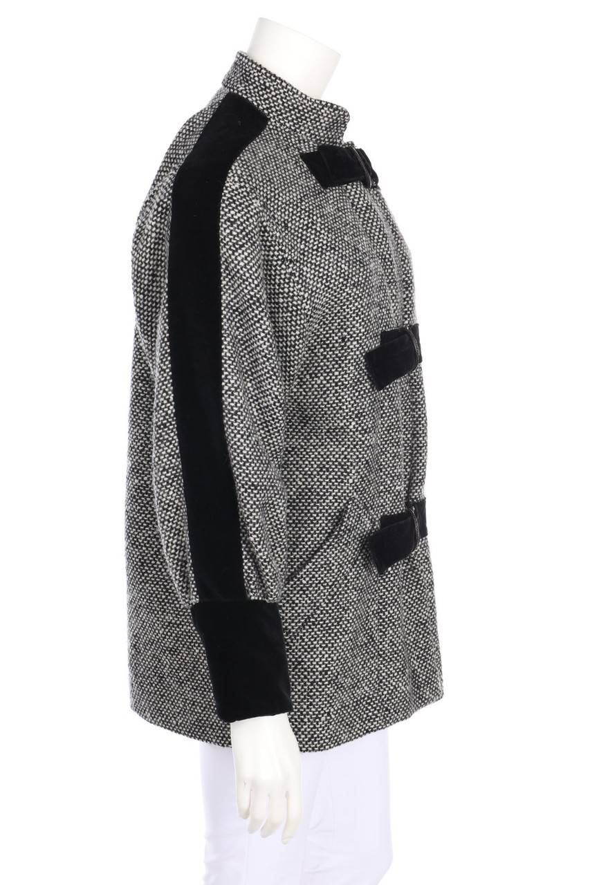 Carou YVES SAINT LAURENT variation Vintage-Jacke mit Samt