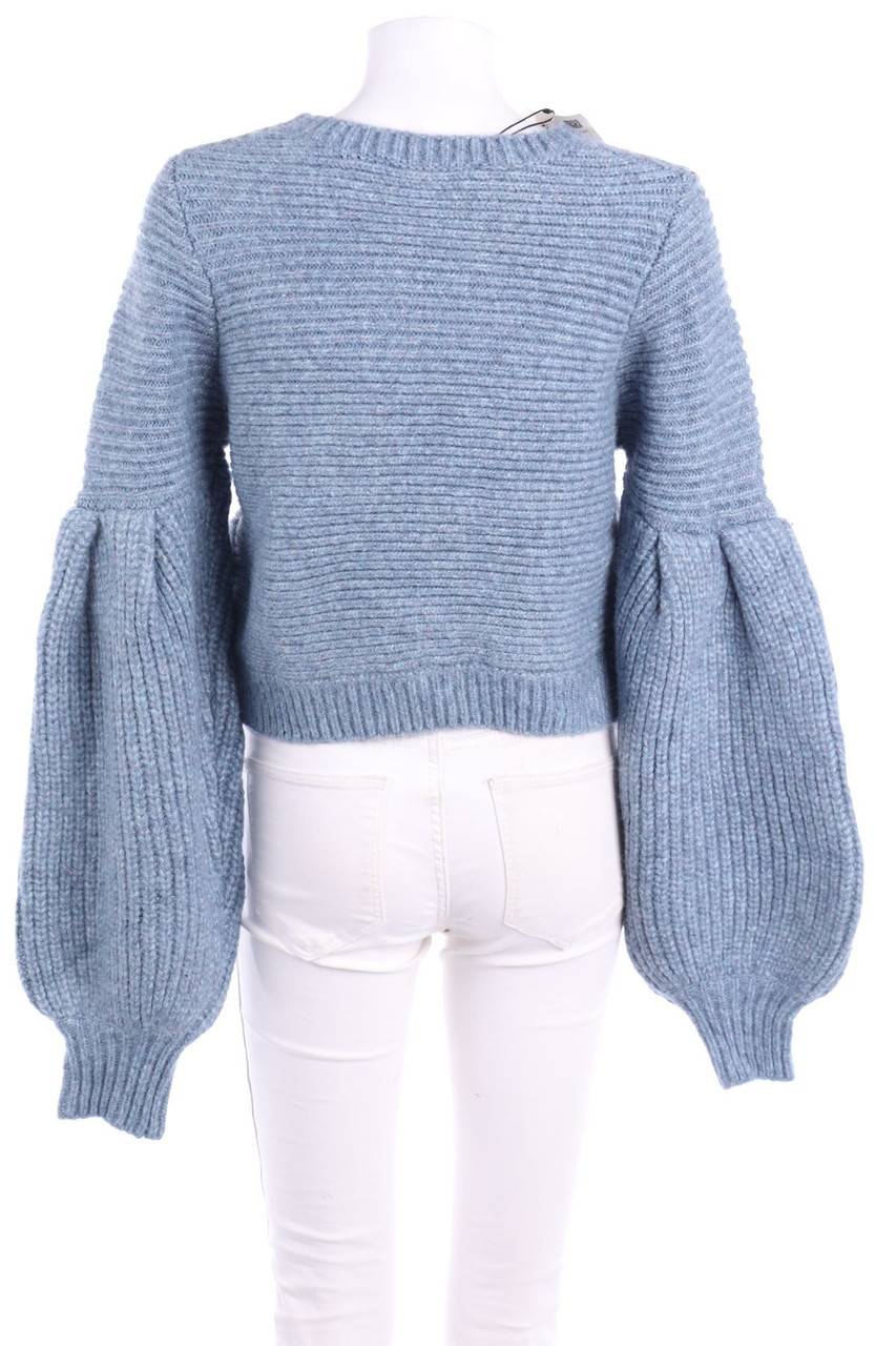 Carou ZARA Cropped-Glitzer-Strick-Pullover Mit Wolle