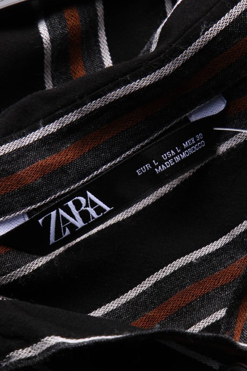 Carou ZARA Cropped-Hemd-Bluse Mit überschnittener Schulter
