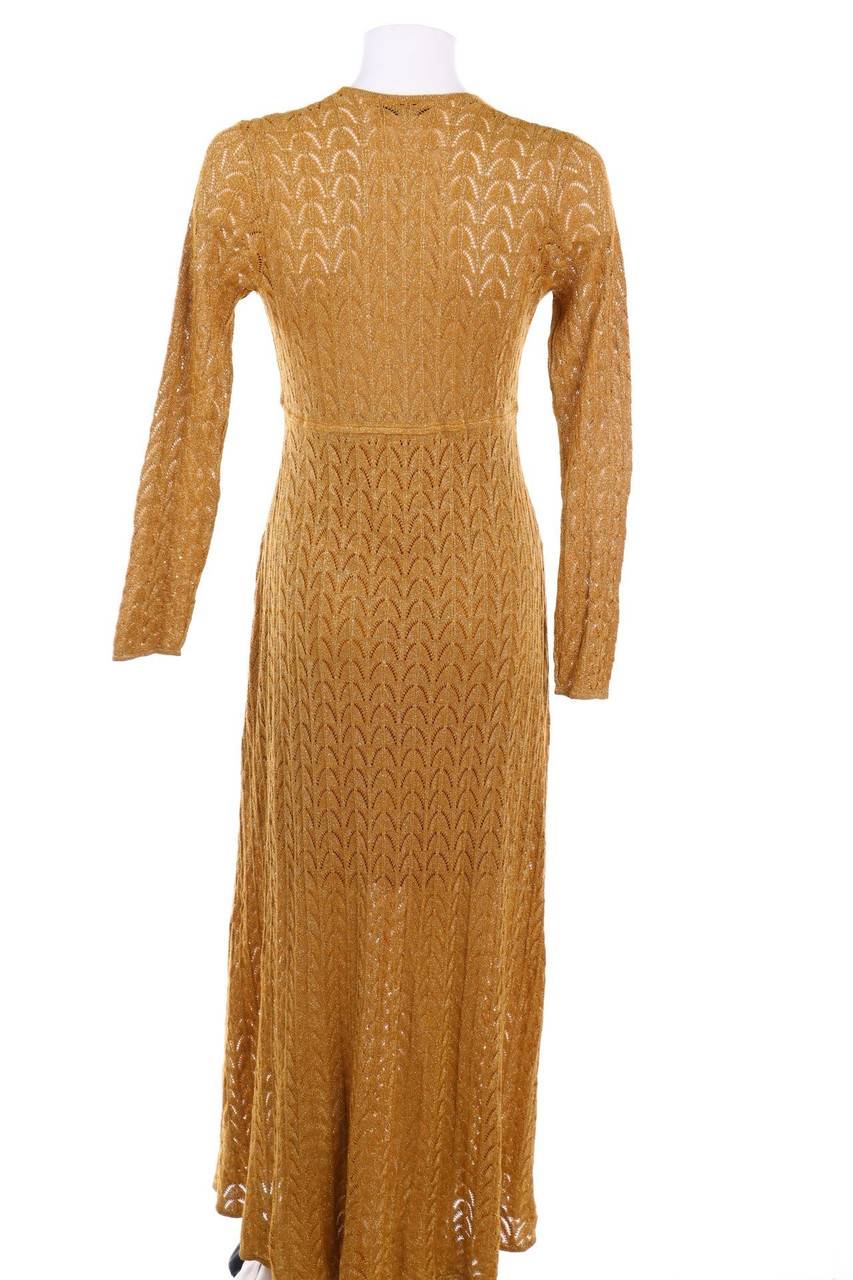 Carou Zara Knit Maxi-Kleid Aus Lochstrick Mit Glitzer