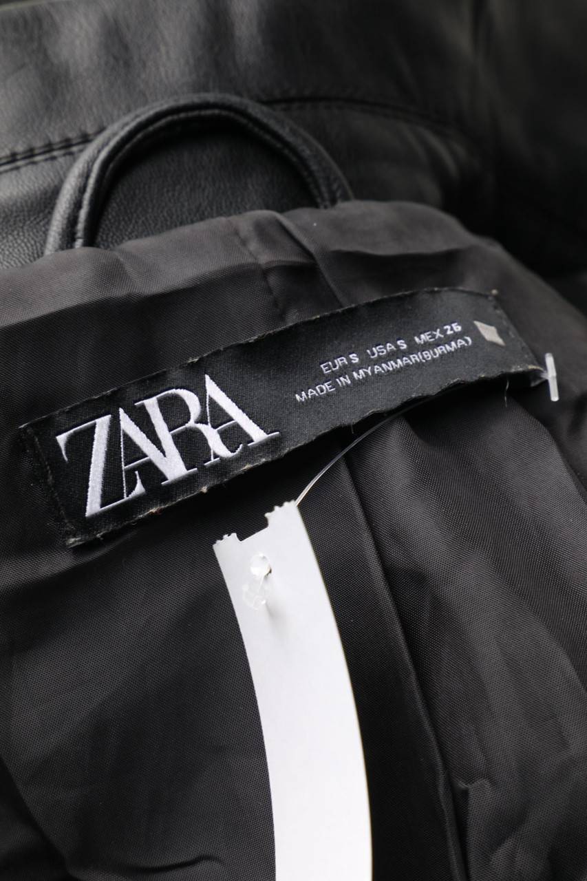 Carou ZARA Kunstlederjacke Mit Asymmetrischem Schnitt