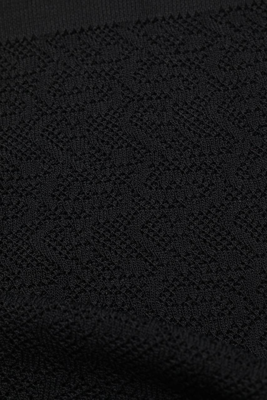 Carou ZARA Longsleeve-Shirt Aus Lochstrick Mit Raffungen