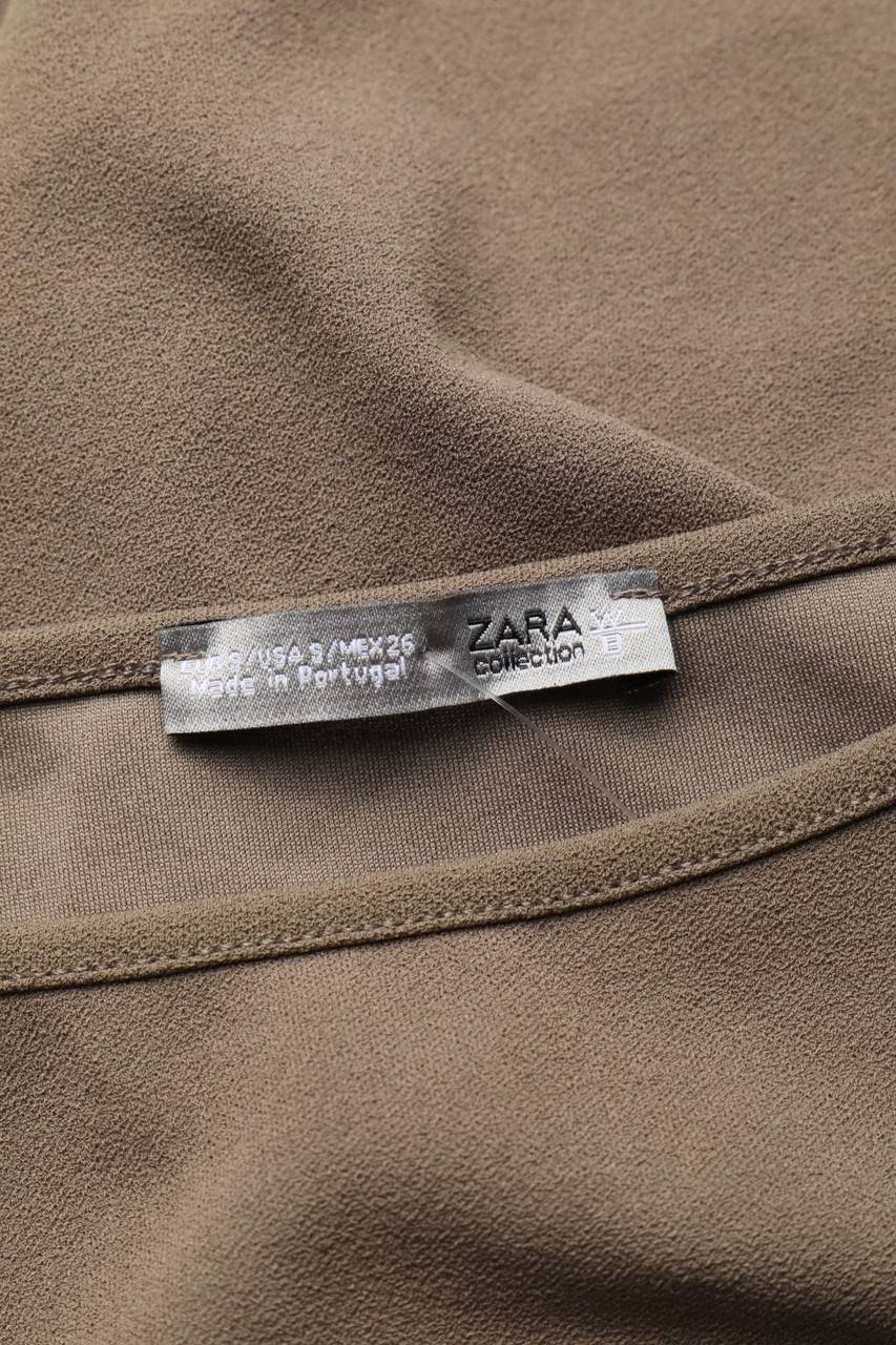 Carou ZARA W&B Oversize-Kurzarm-Shirt Mit Fake Fur-Besatz