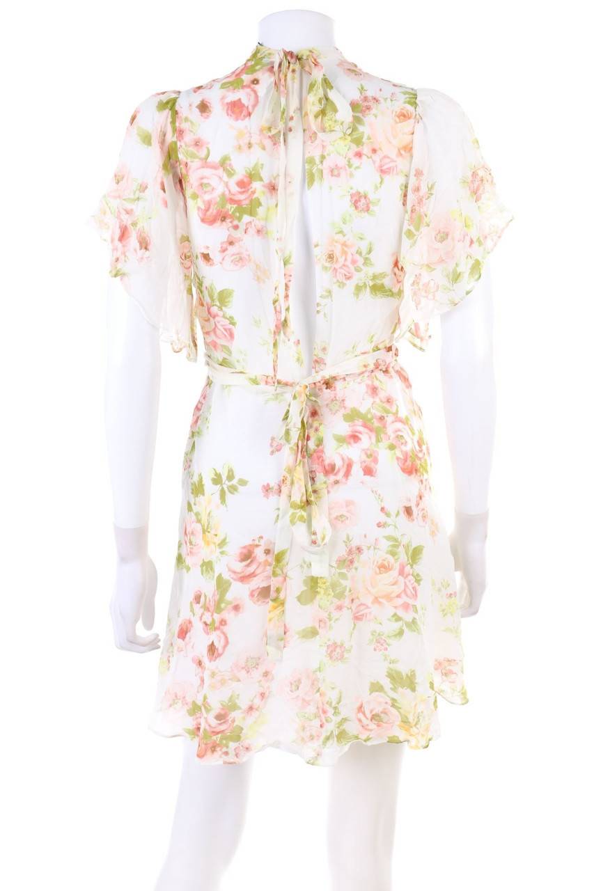 Carou ZARA WOMAN Volants-Kleid Mit Tiefem Rückenausschnitt