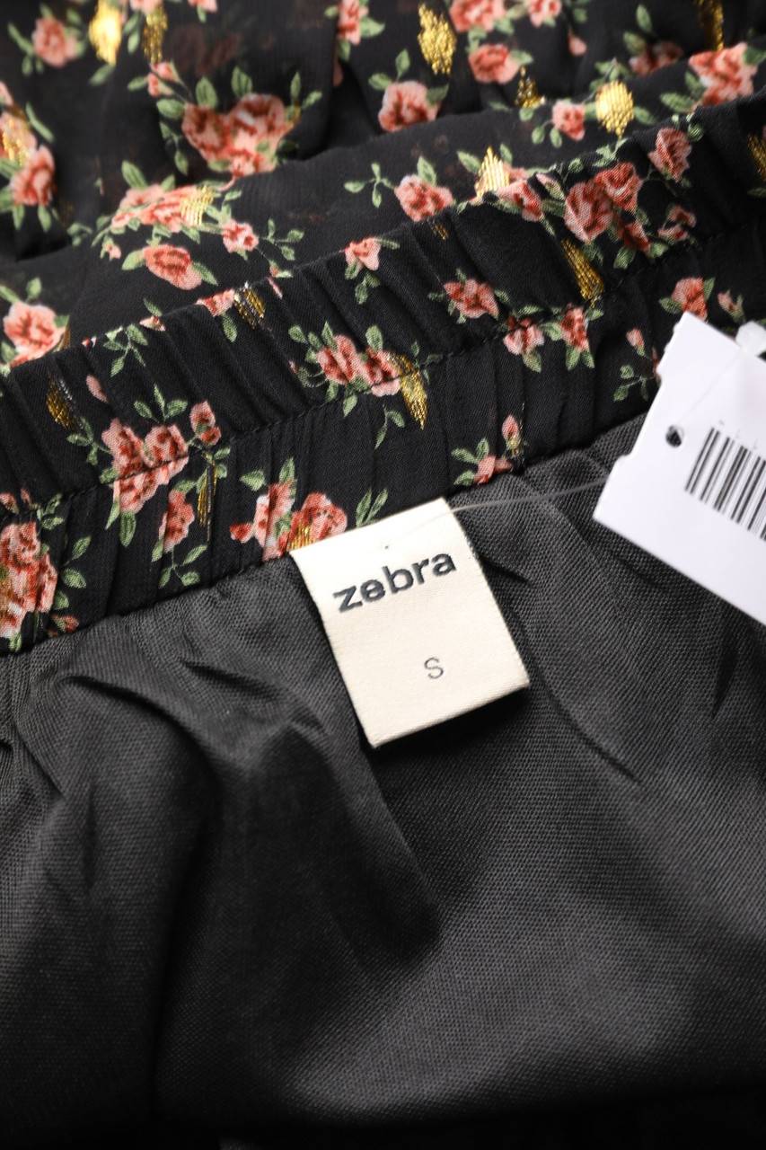 Carou Zebra Minirock Im Layer Look Mit Blumen-Print