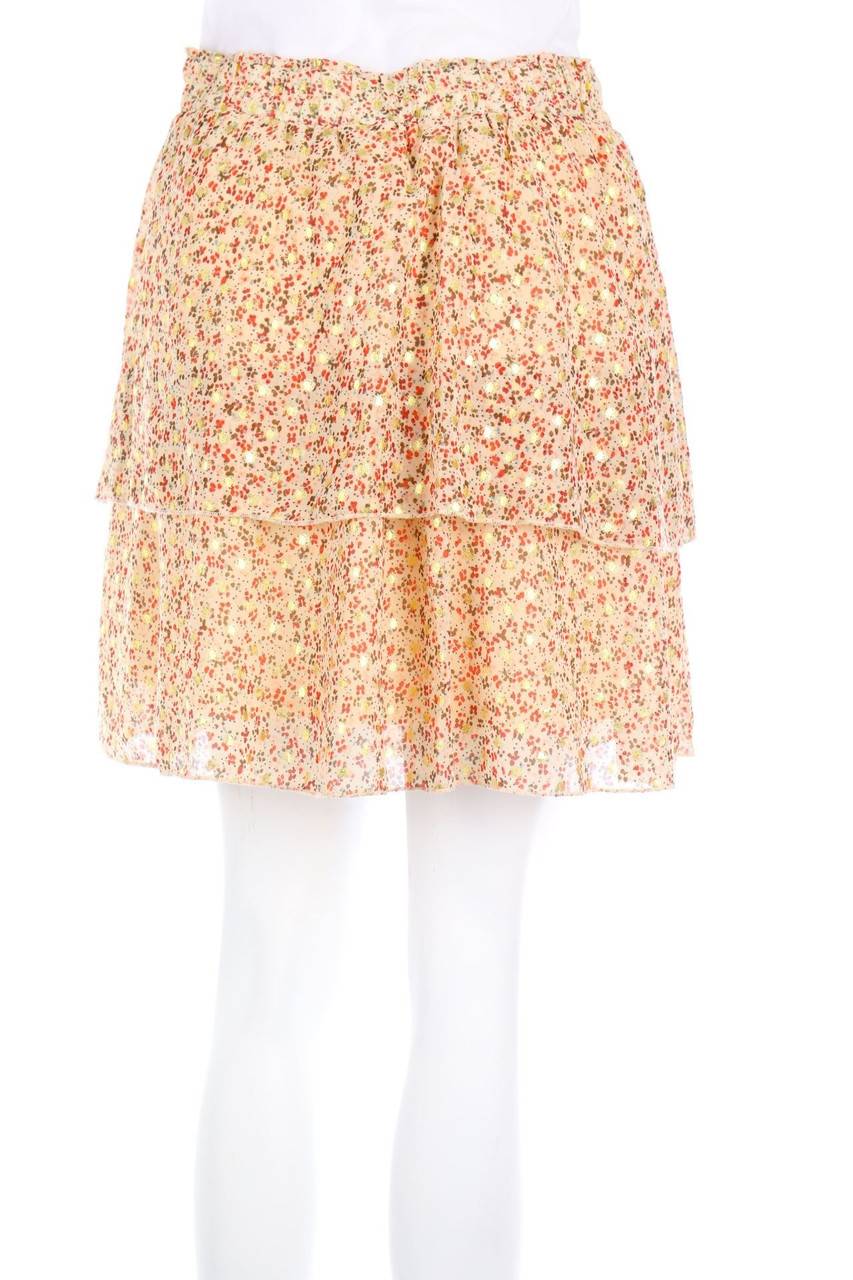 Carou Zebra Print-Minirock Im Layer Look Mit Glitzer