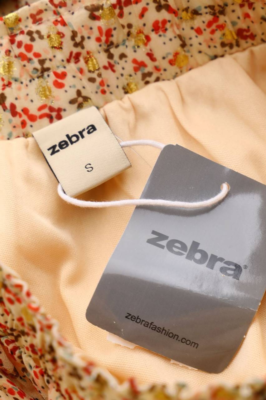 Carou Zebra Print-Minirock Im Layer Look Mit Glitzer