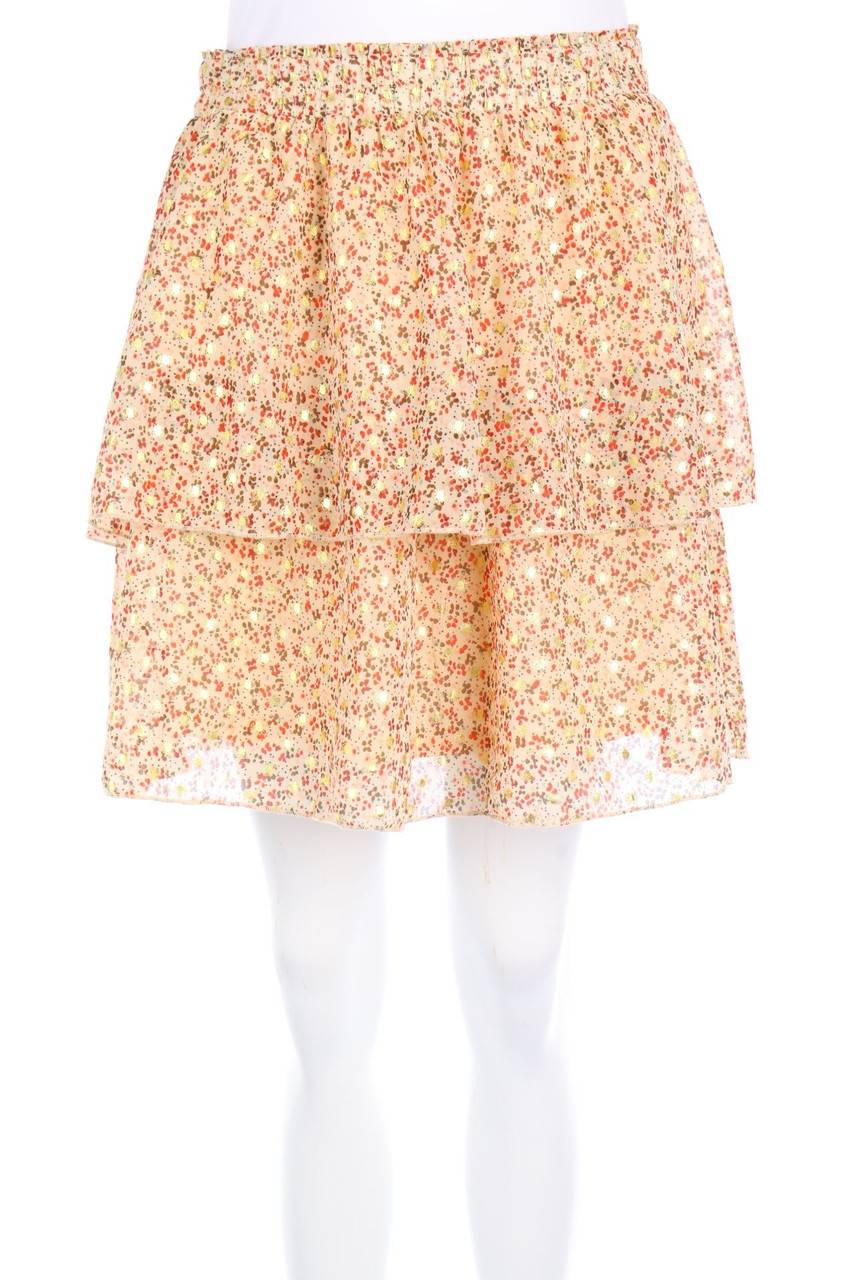 Carou zebra Print-Minirock im Layer Look mit Glitzer