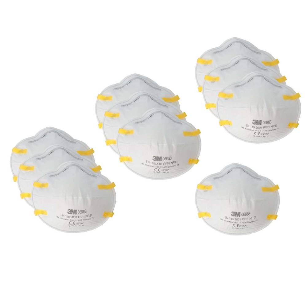 3m 3M particle filter mask FFP1, one size, 10 pcs